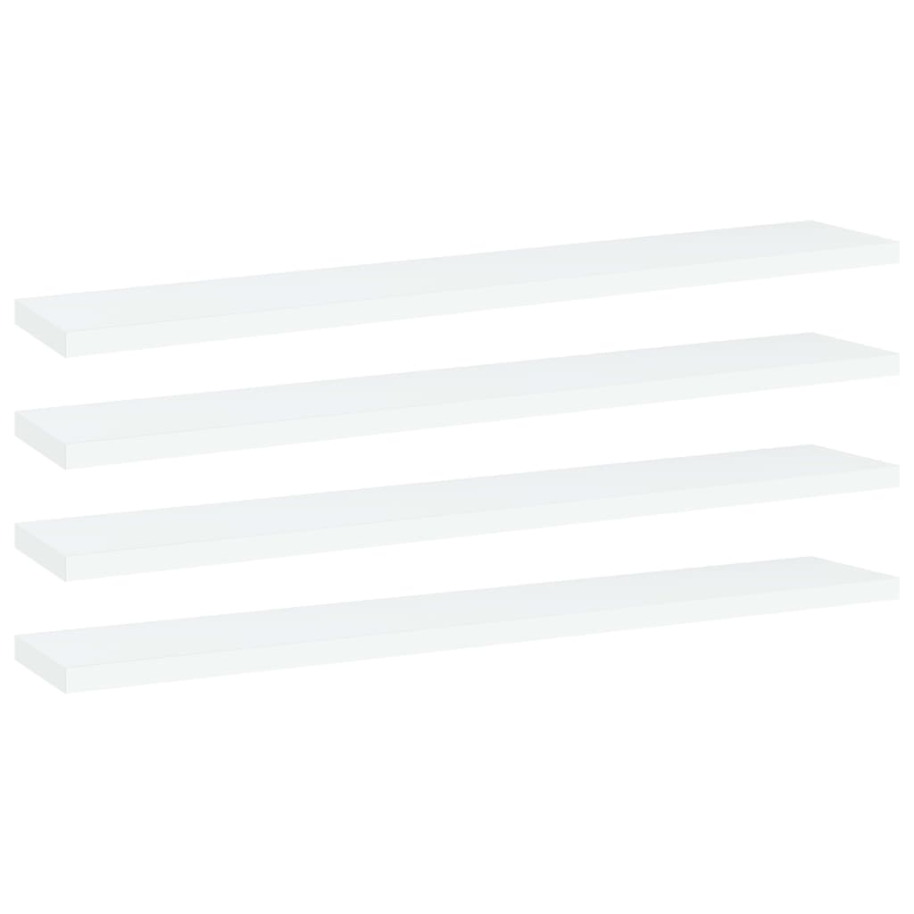 Prateleiras para estante 4 pcs derivados de madeira branco