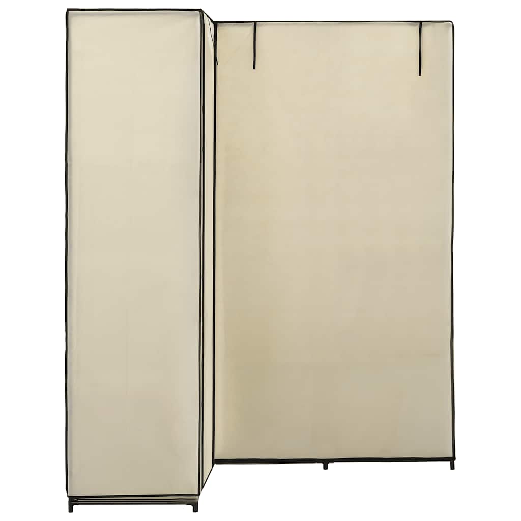 Roupeiro de canto 130x87x169 cm creme