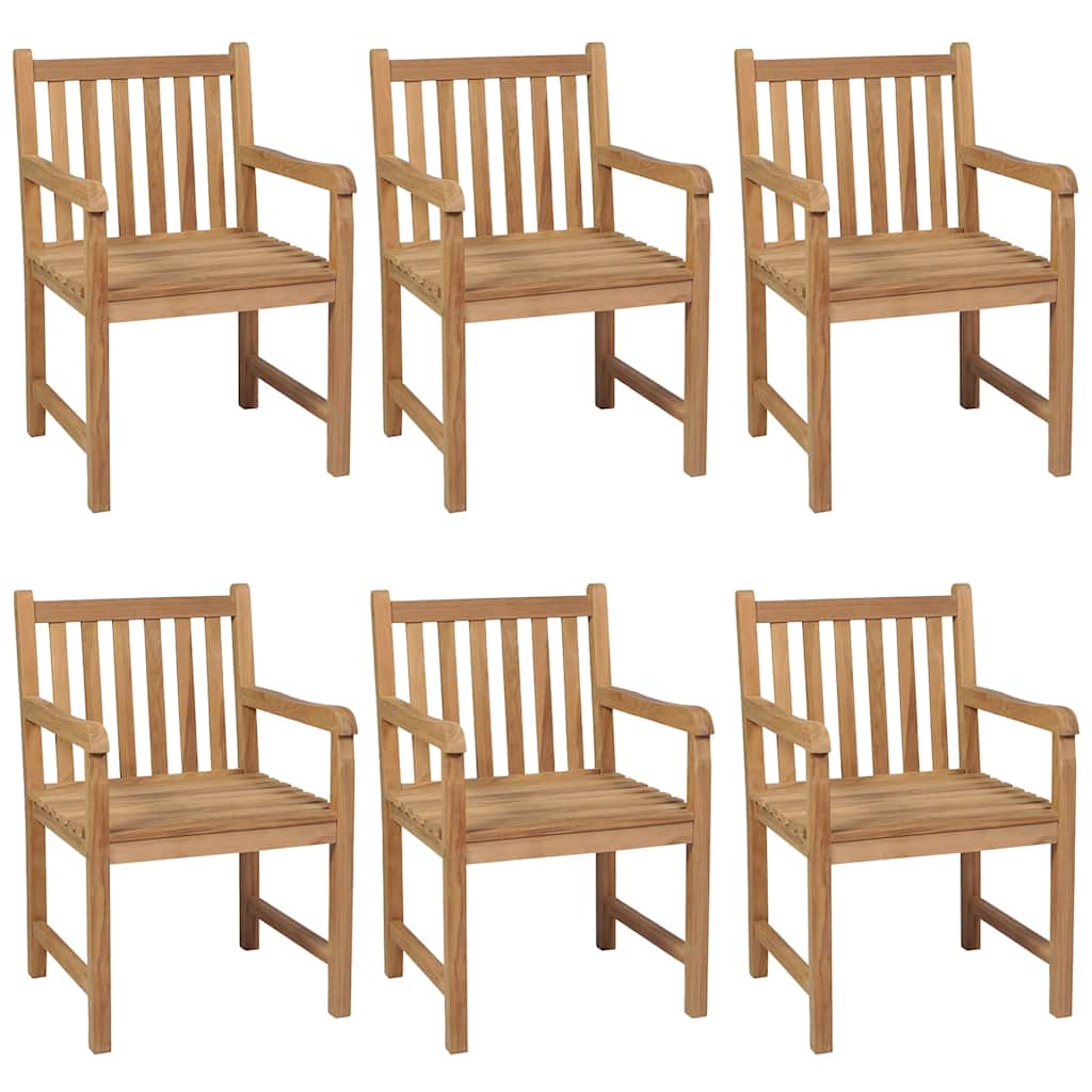 Conjunto de jantar de jardim de 7 peças 140x80 cm madeira de teca maciça