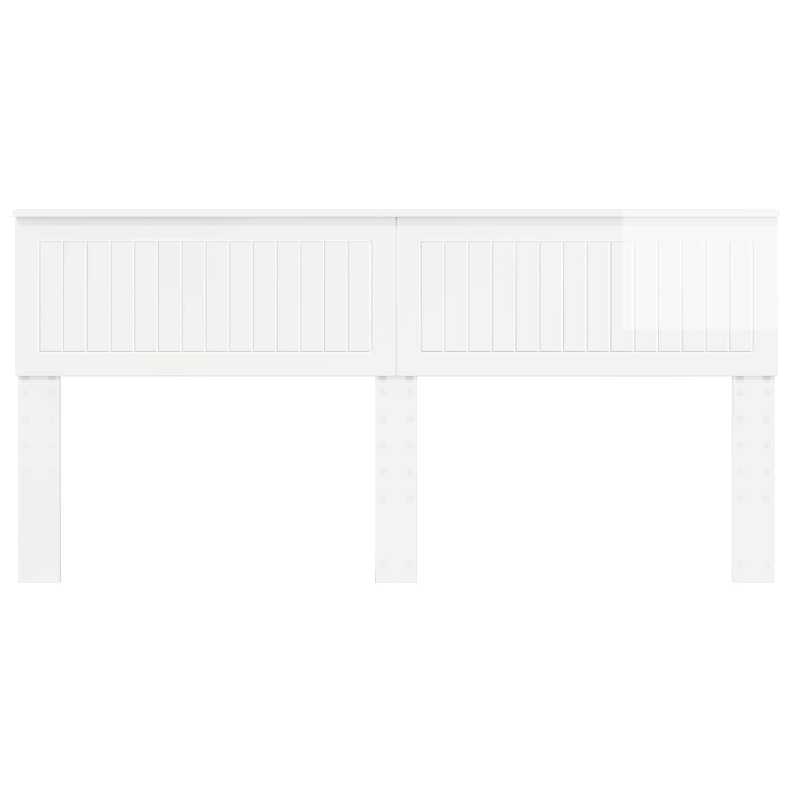 Cabeceira branco brilhante derivados de madeira