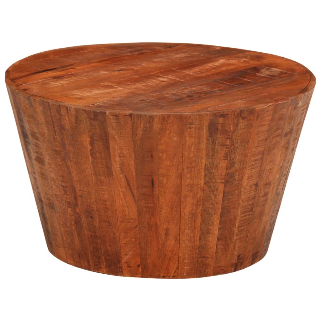Mesa de centro ø 52x30 madeira de mangueira áspera maciça