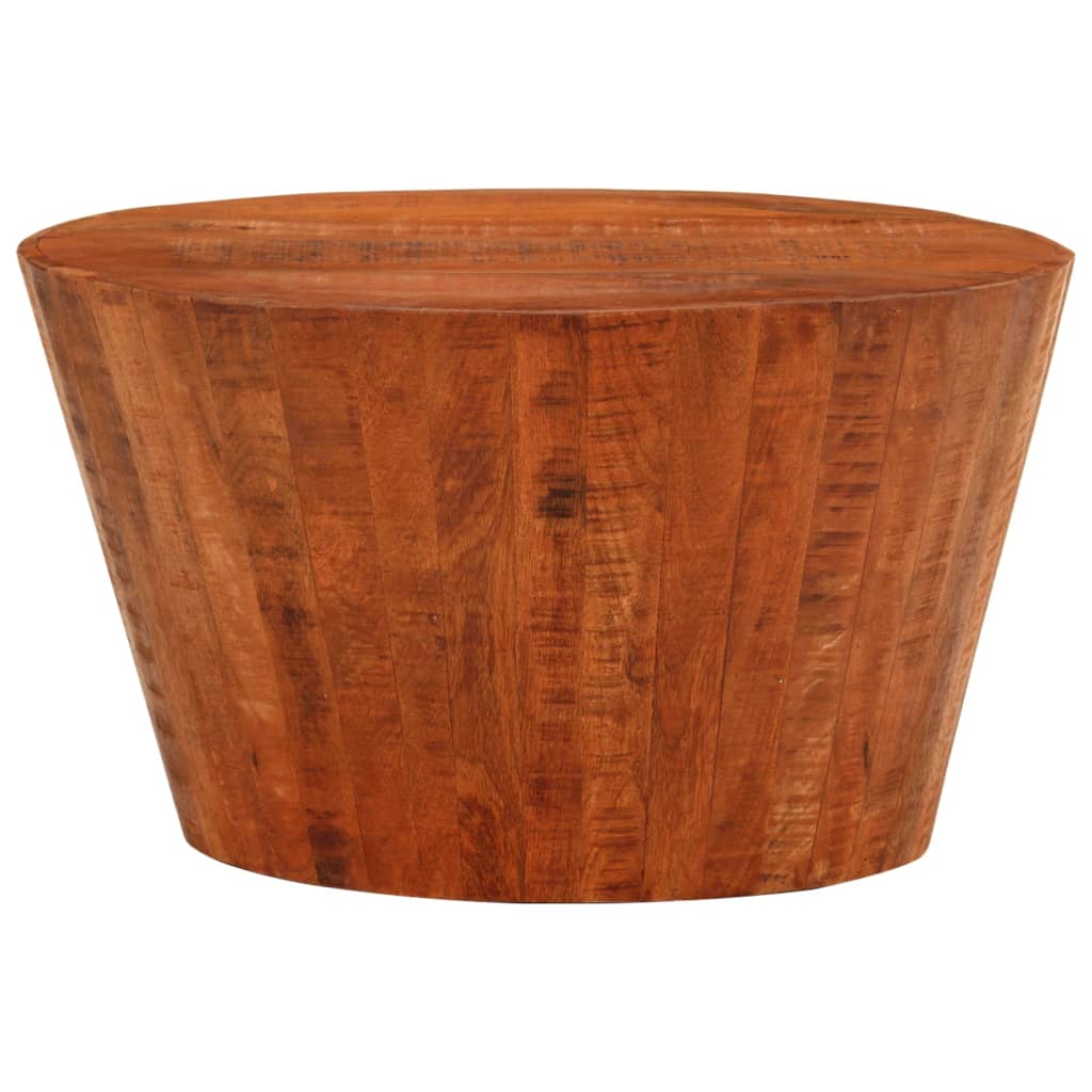 Mesa de centro ø 52x30 madeira de mangueira áspera maciça