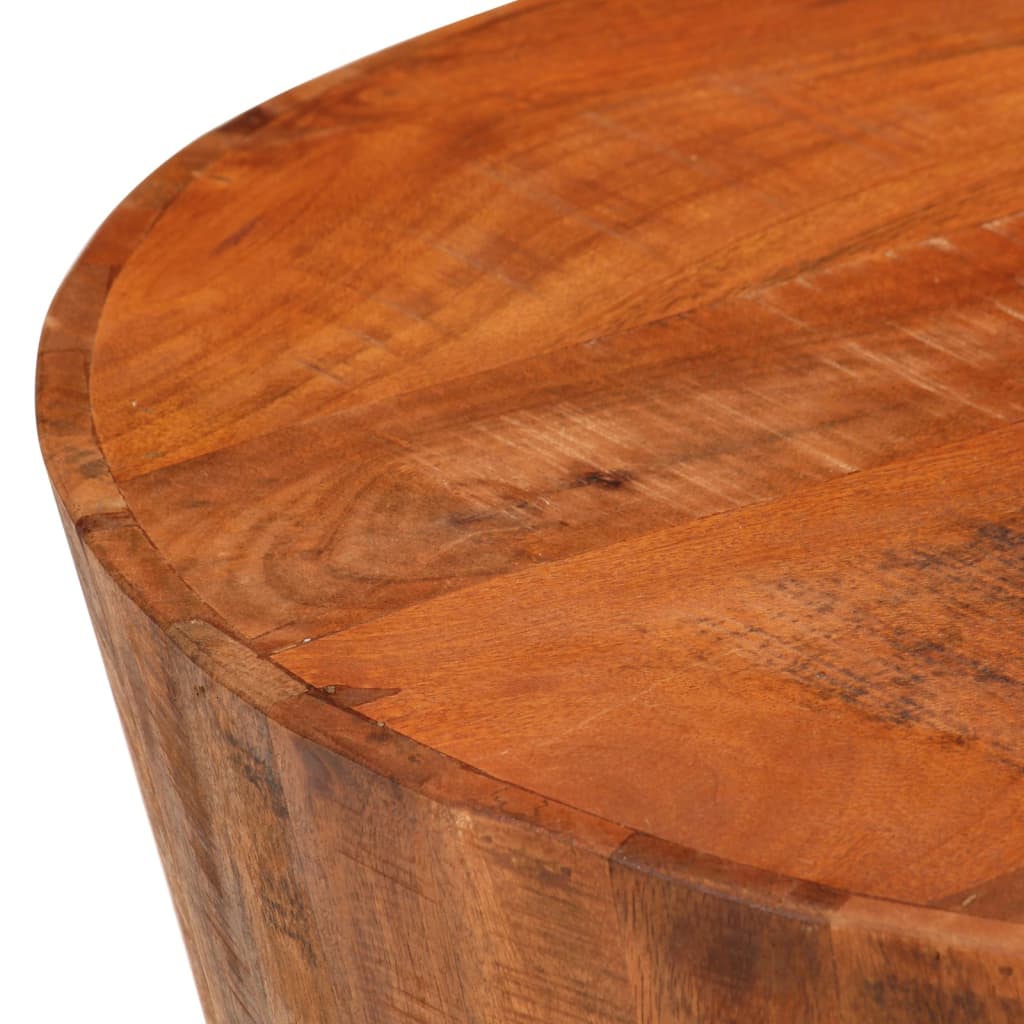 Mesa de centro ø 52x30 madeira de mangueira áspera maciça