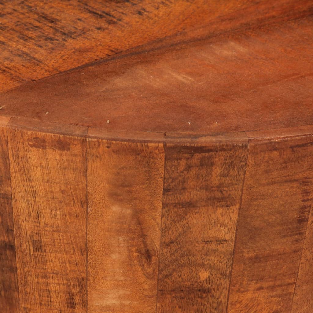 Mesa de centro ø 52x30 madeira de mangueira áspera maciça