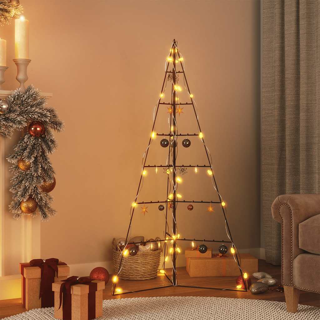 Árvore de natal para decoração 140 cm metal preto