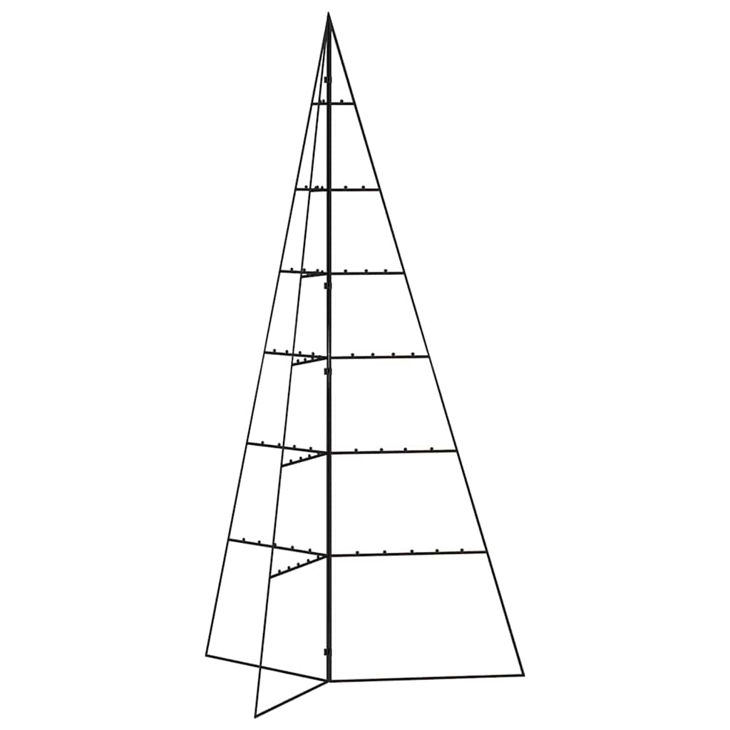 Árvore de natal para decoração 140 cm metal preto