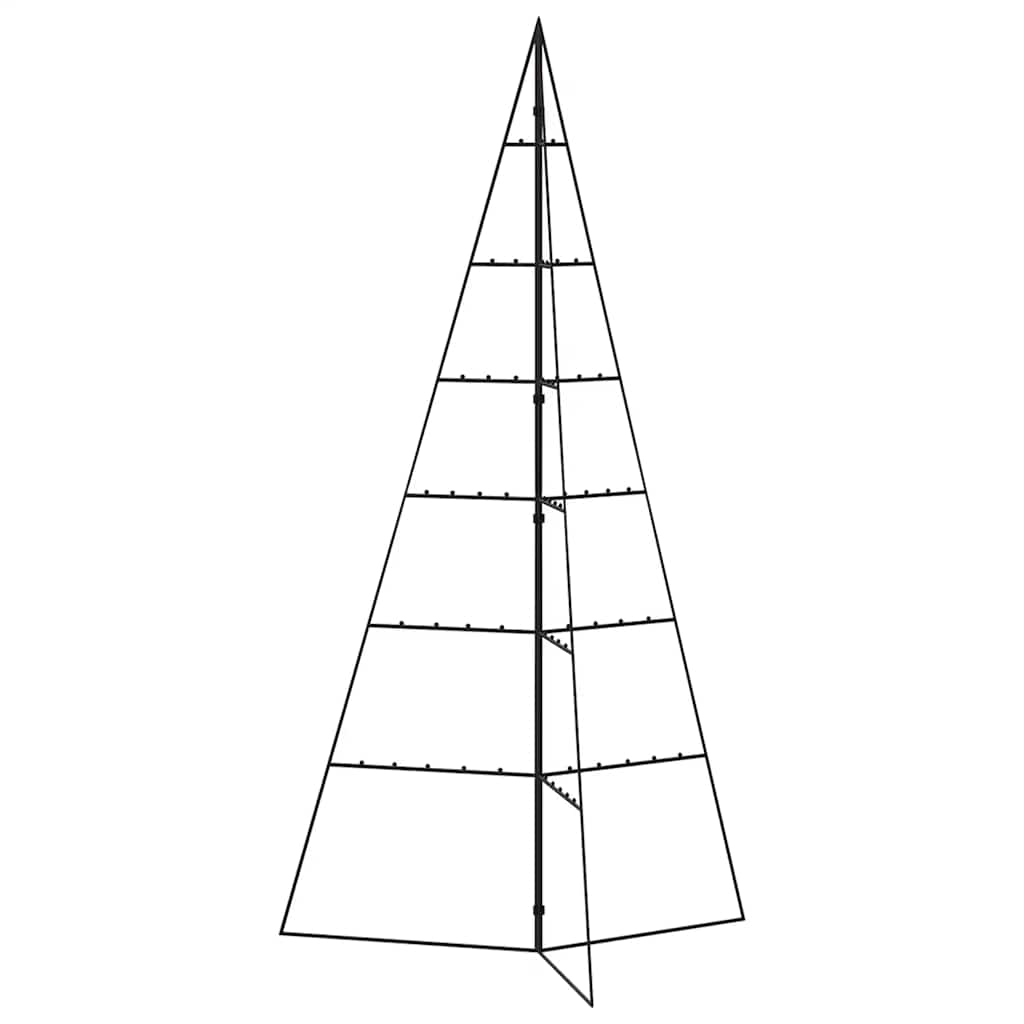 Árvore de natal para decoração 140 cm metal preto