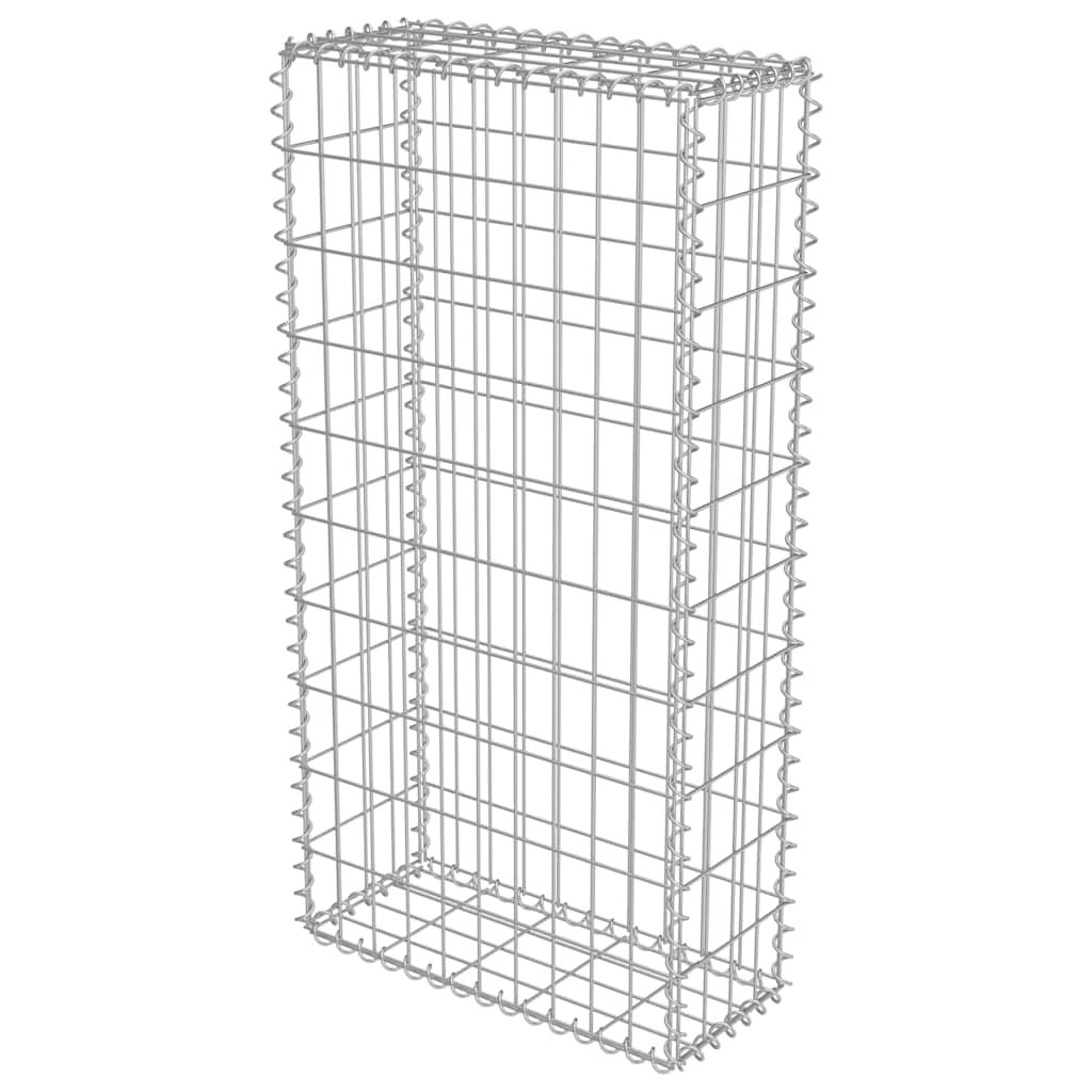 Muro gabião com tampas aço galvanizado 50x20x100 cm