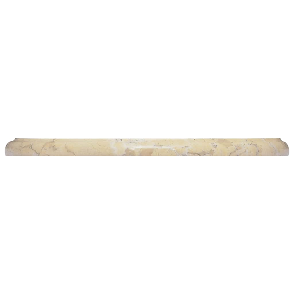 Tampo de mesa ø40x2,5 cm mármore cor creme