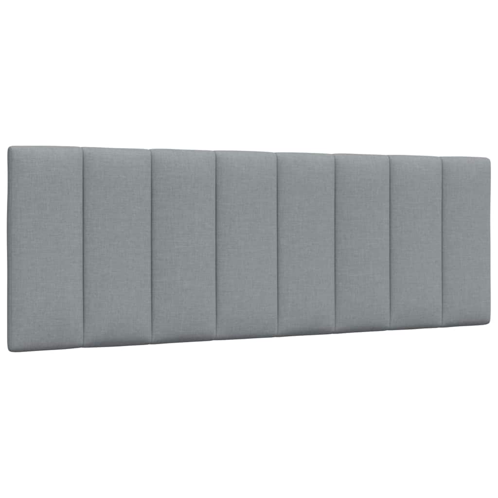 Almofadão de cabeceira hanko 140 cm tecido cinzento-claro
