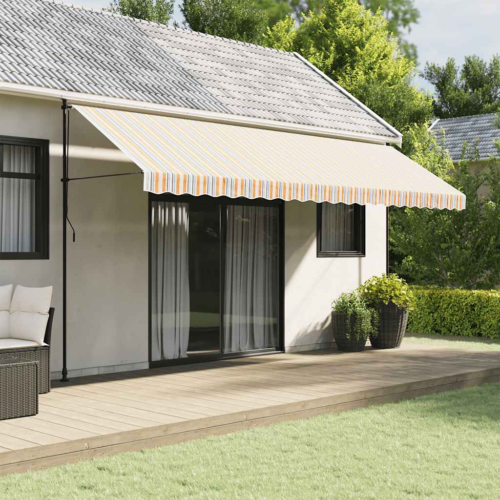 Tecido de substituição para sanefa de toldo 500 cm riscas multicor