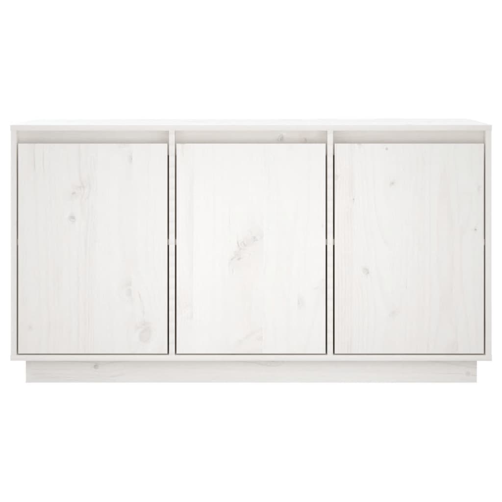 Aparador 111x34x60 cm madeira de pinho maciça branco