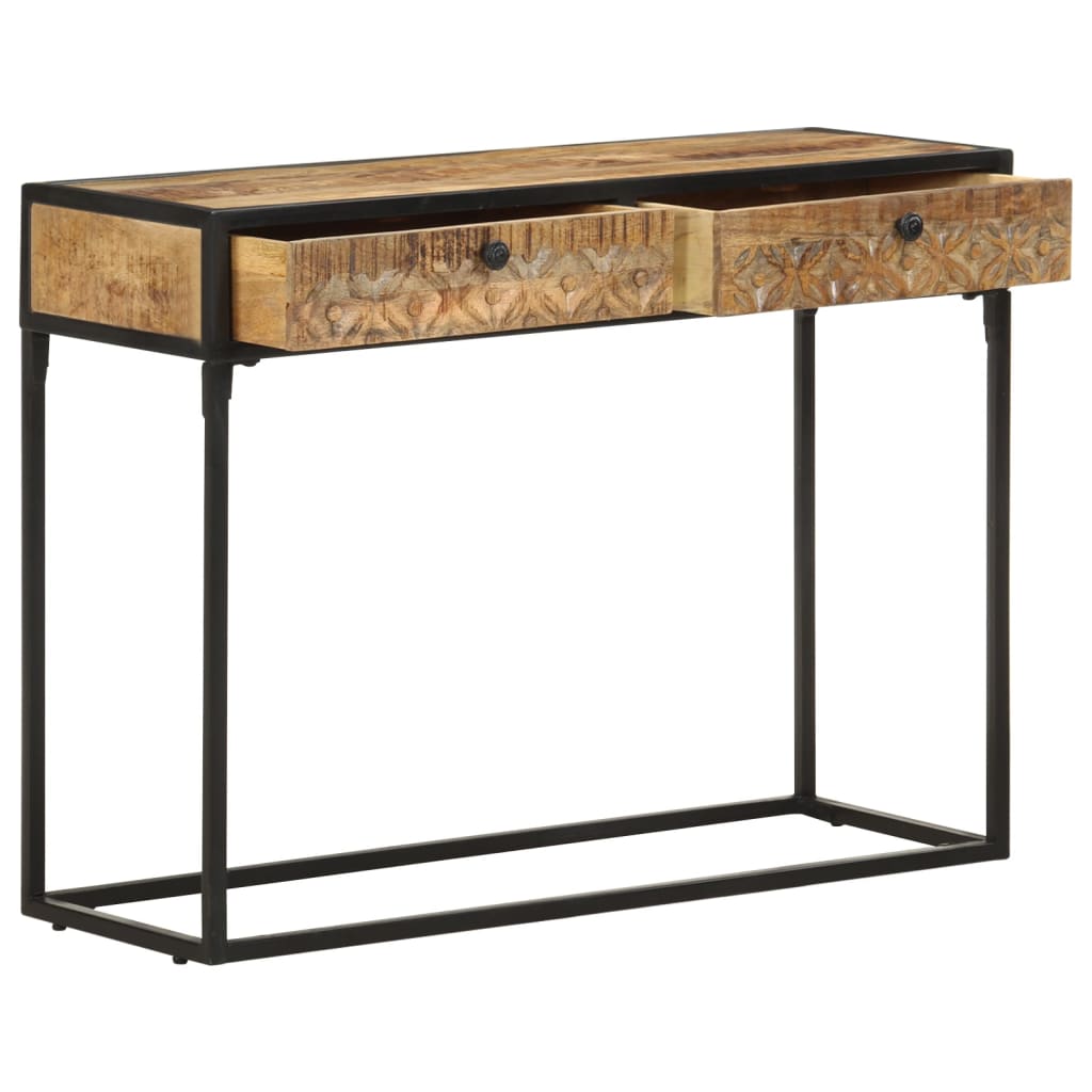 Mesa consola 100x35x75 cm madeira de mangueira maciça