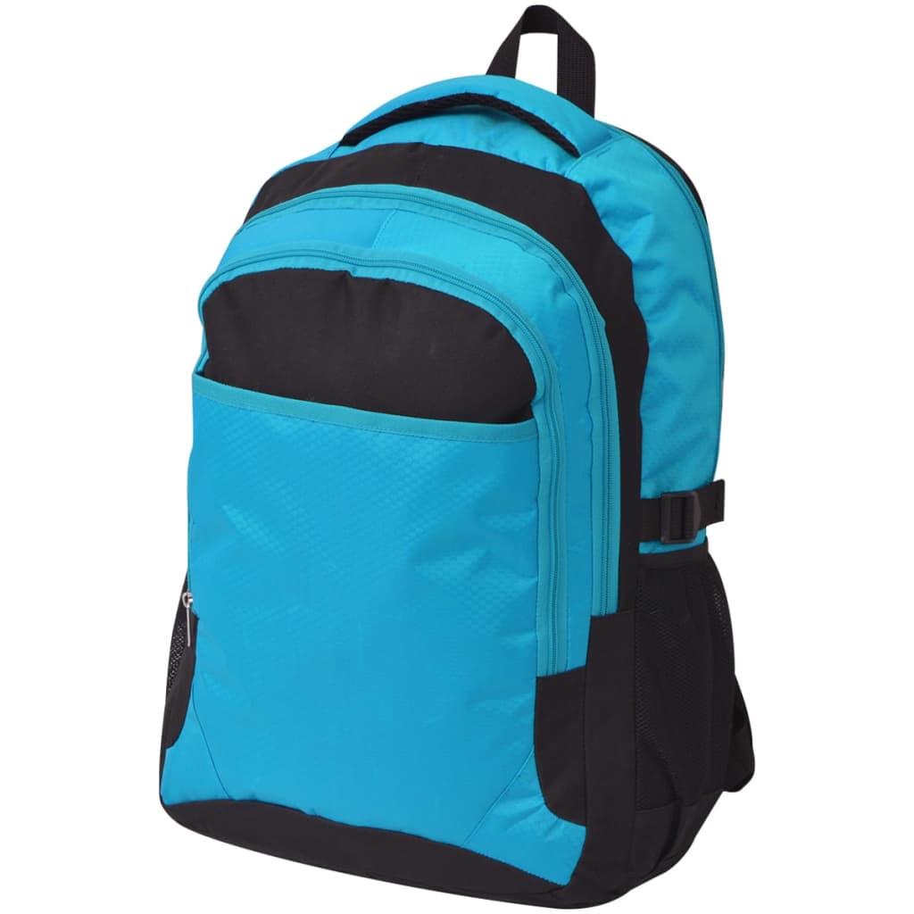 Mochila escolar 40 l preto e azul