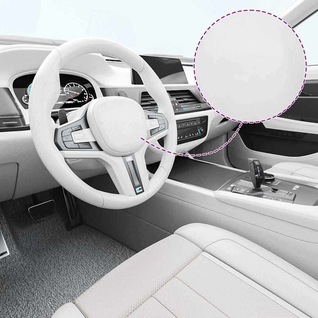 Películas para carro 2 pcs 100x150 cm + 50x150 cm branco 4d