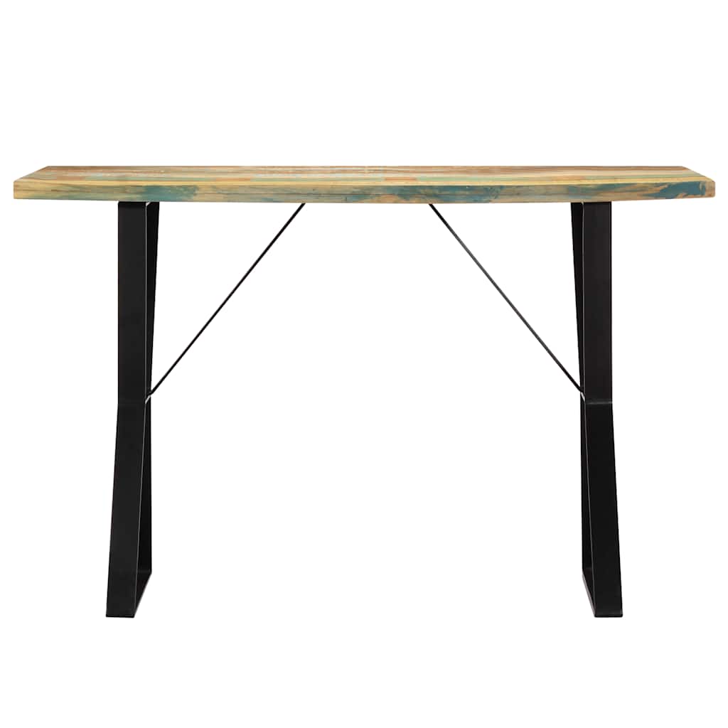 Mesa de jantar 120x60x76 cm madeira recuperada maciça