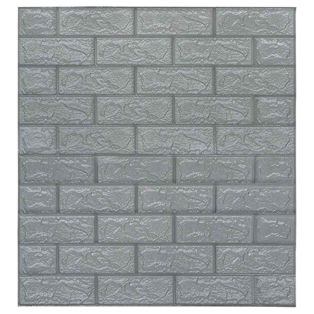 Papel de parede 3d autoadesivo tijolos 40 pcs antracite