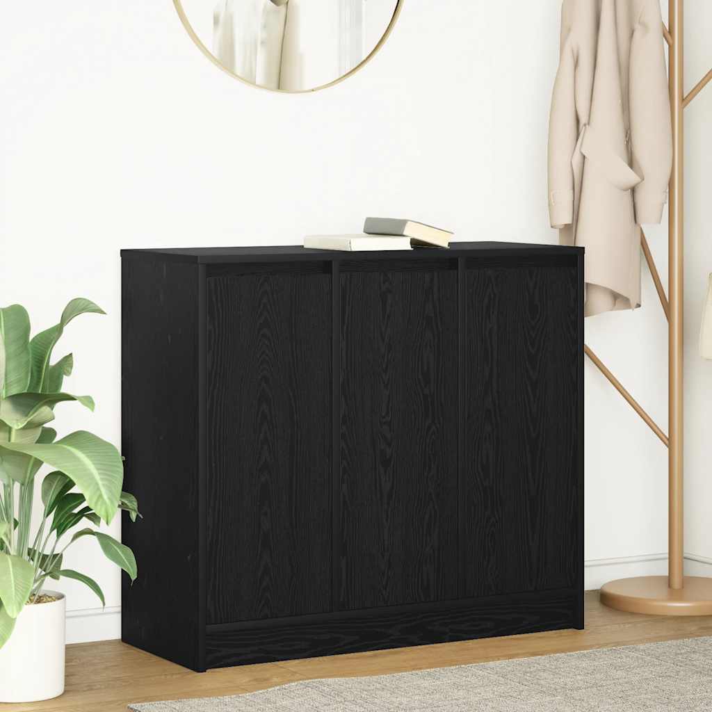 Aparador 85x34x76 cm derivados de madeira carvalho preto