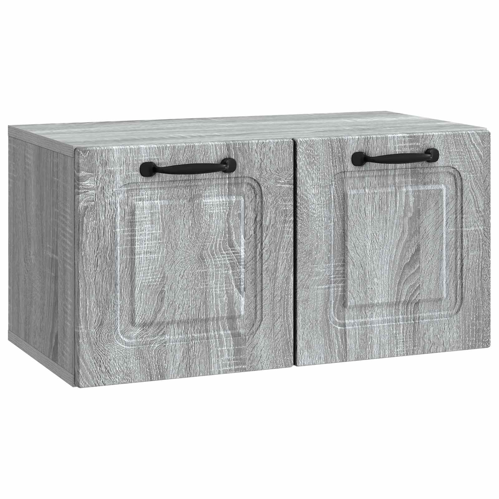 Gabinete de TV de parede sonoma cinzento 59,5 x 31 x 30 cm