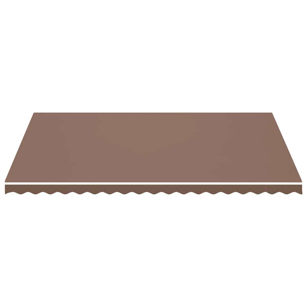 Tecido de substituição para toldo castanho 500x350 cm poliéster