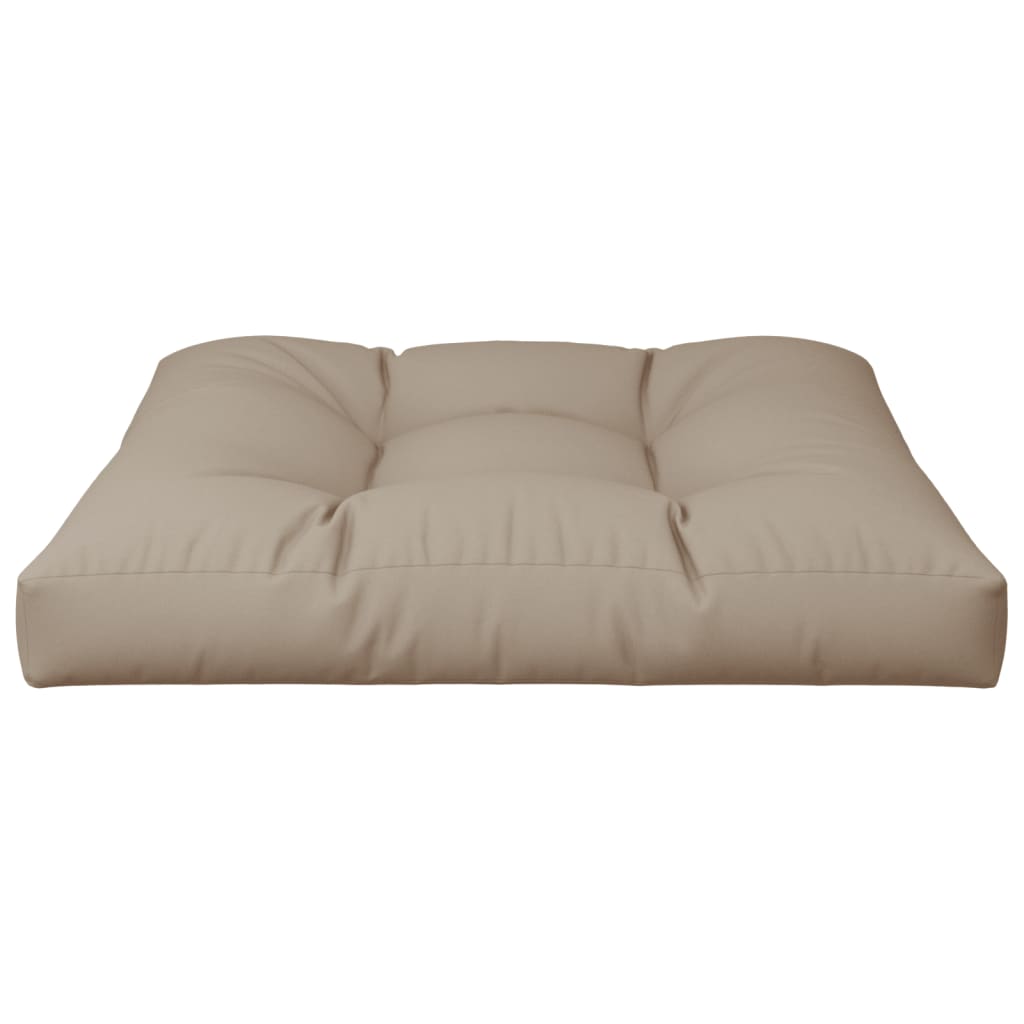 Almofadão sofá de paletes 80x80x12 cm tecido cinza-acastanhado