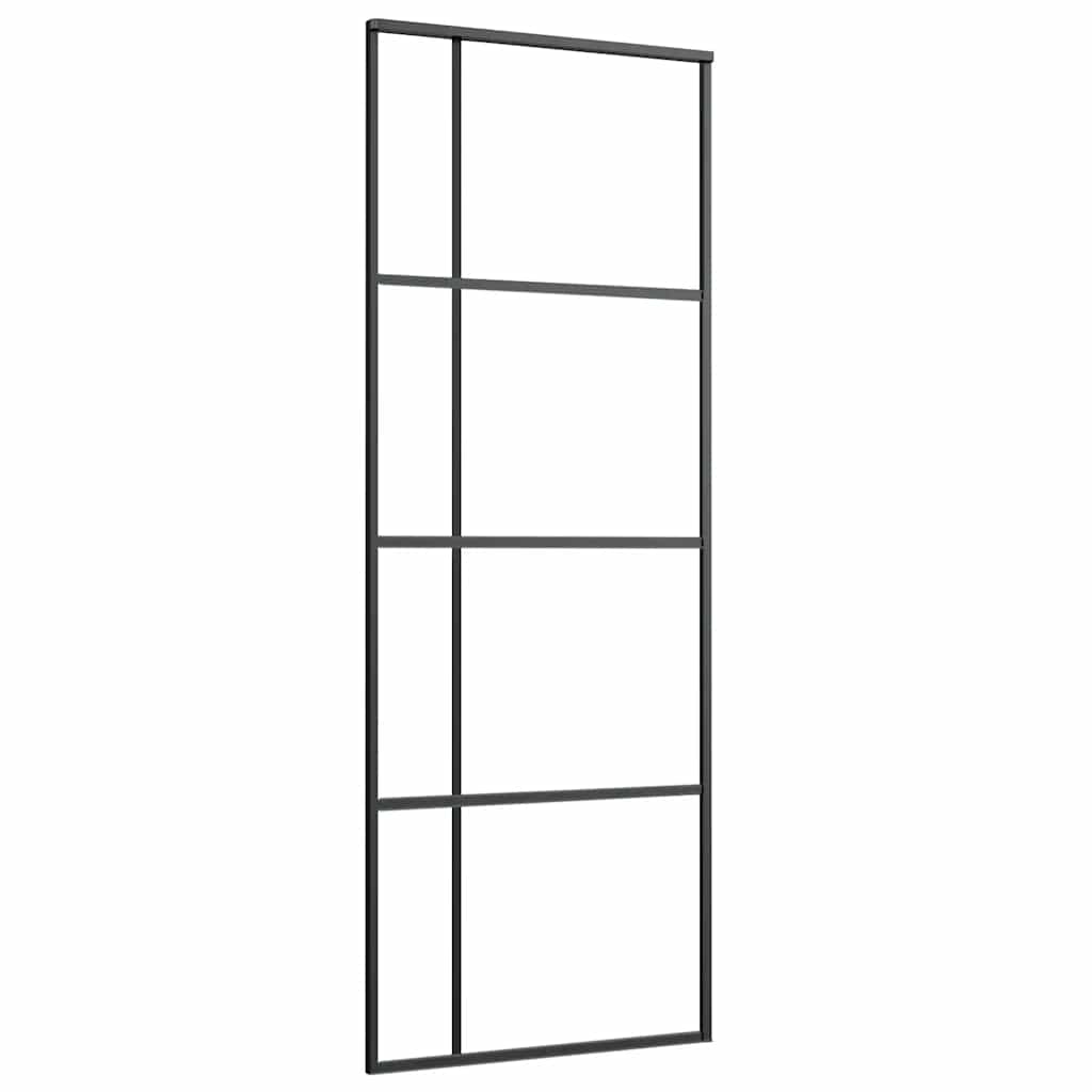 Porta deslizante c/ conj. ferragens 76x205cm vidro esg/alumínio