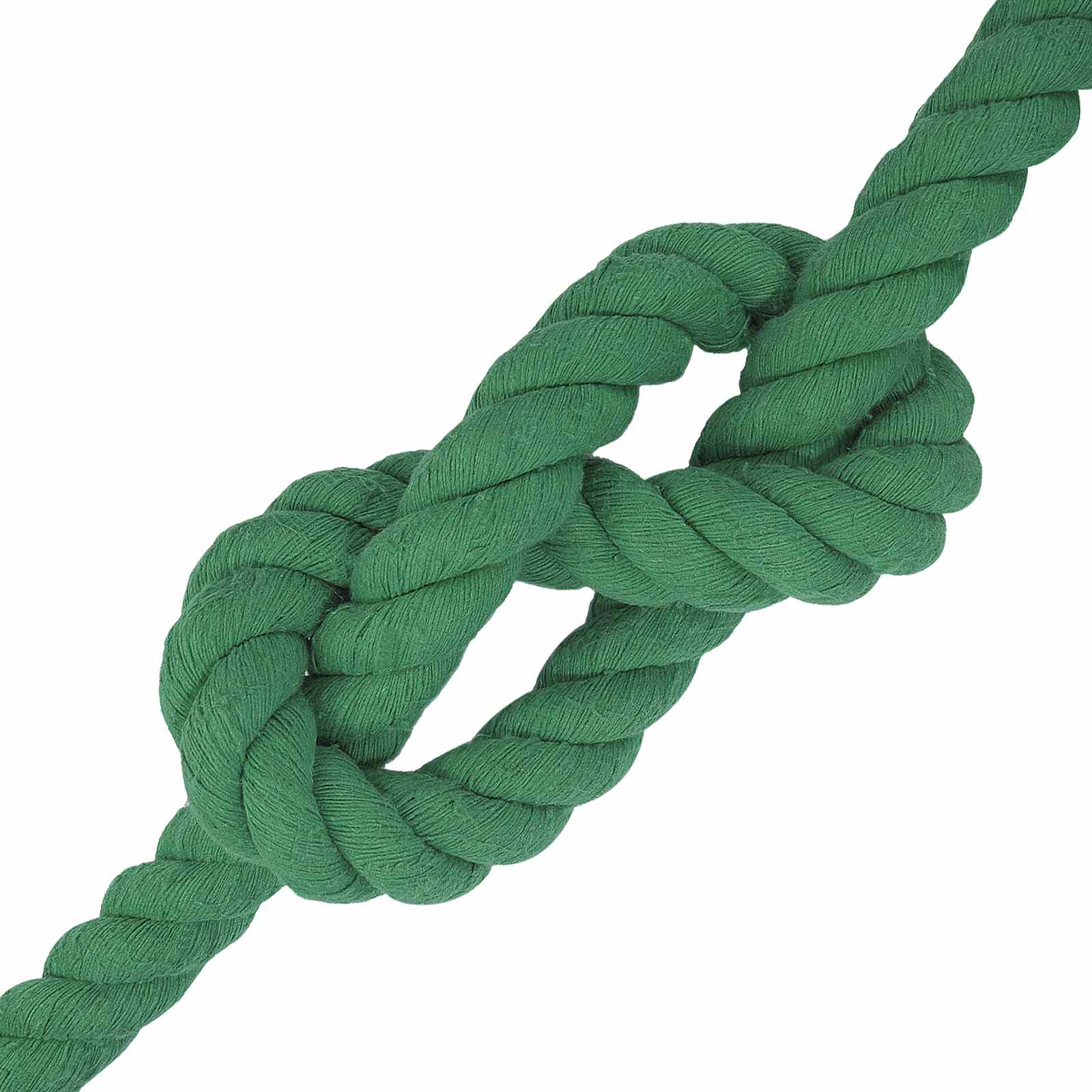 Corda de algodão 40 mm 25 m verde 100% algodão