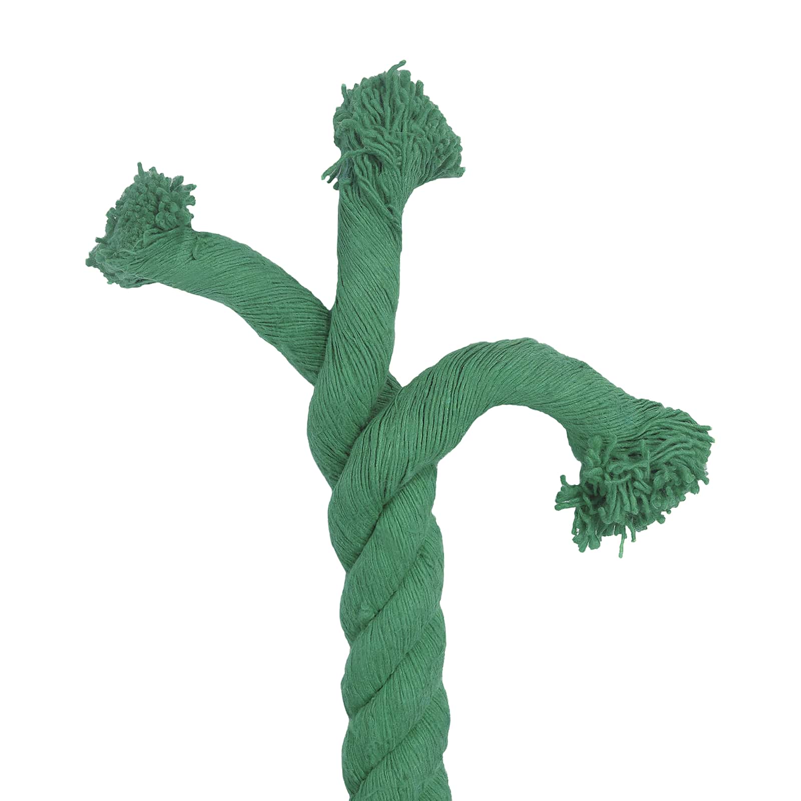 Corda de algodão 40 mm 25 m verde 100% algodão