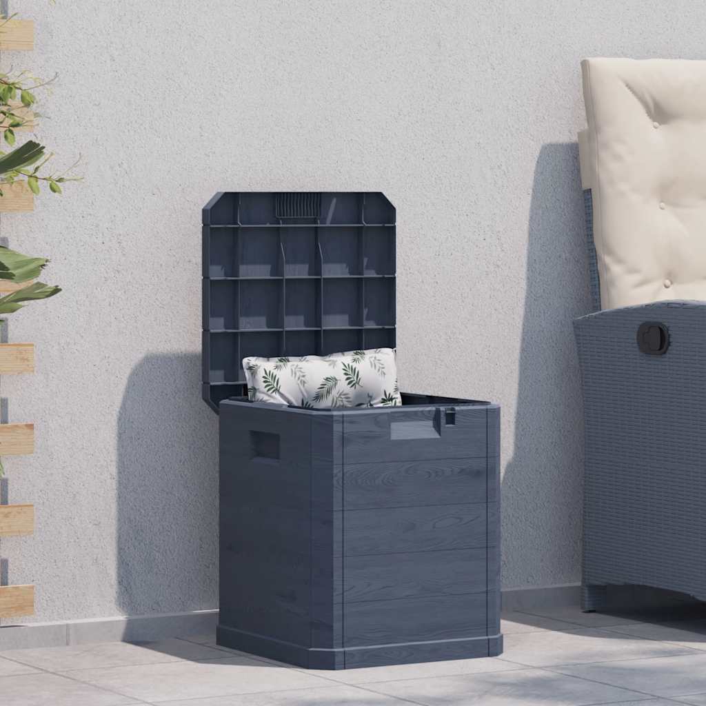 Caixa de arrumação para jardim 90 l antracite
