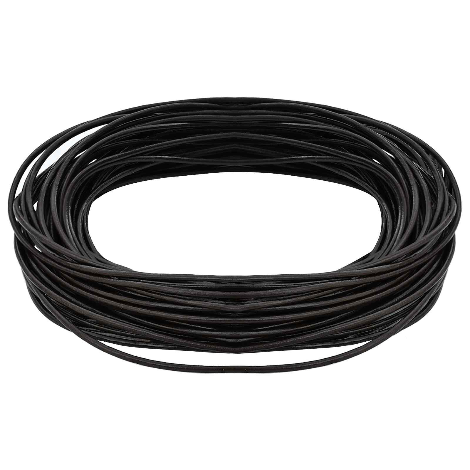 Corda de couro marrom escuro ø2 mm x 10 m couro