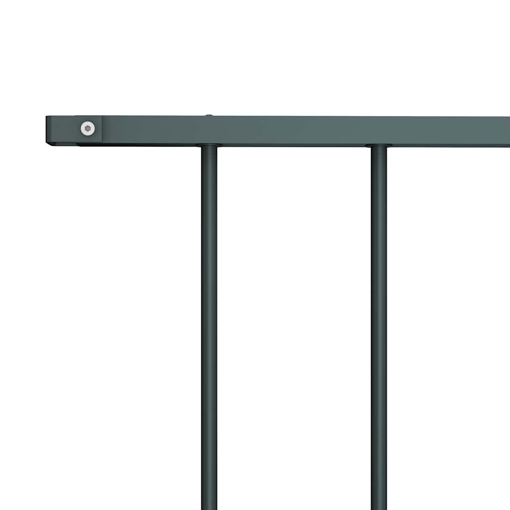 Painel de vedação woerden em aço revestido a pó, 163x75 cm, antracite