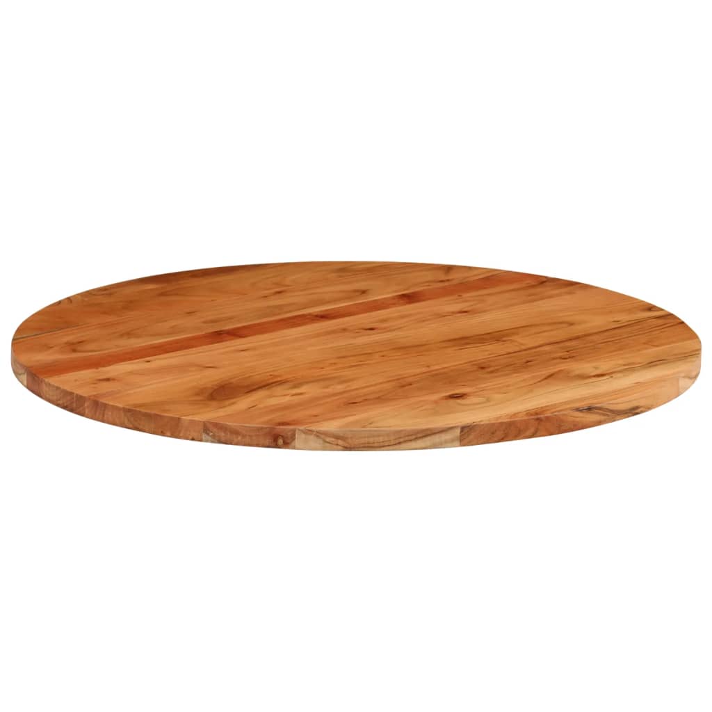 Tampo de mesa redondo ø80x2,5 cm madeira de acácia maciça