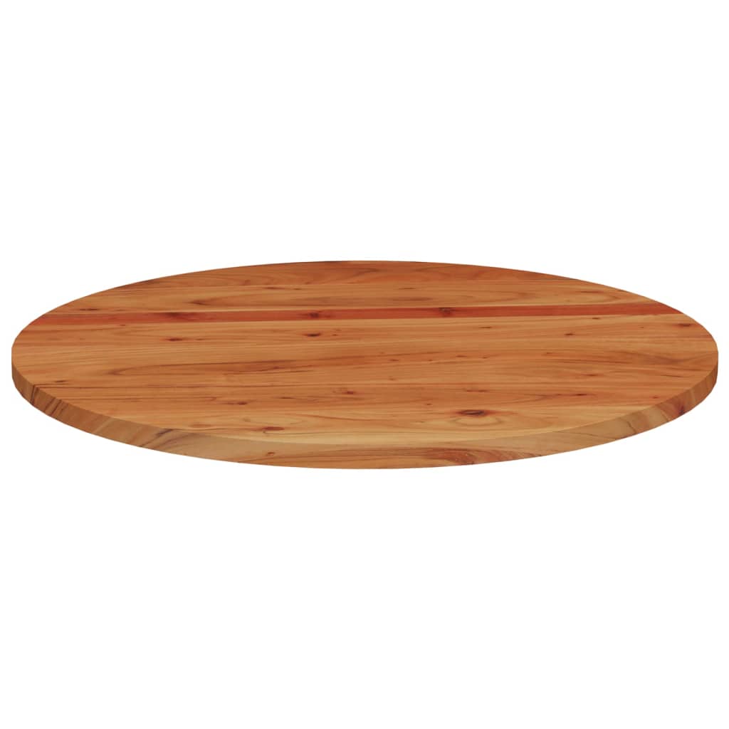 Tampo de mesa redondo ø80x2,5 cm madeira de acácia maciça