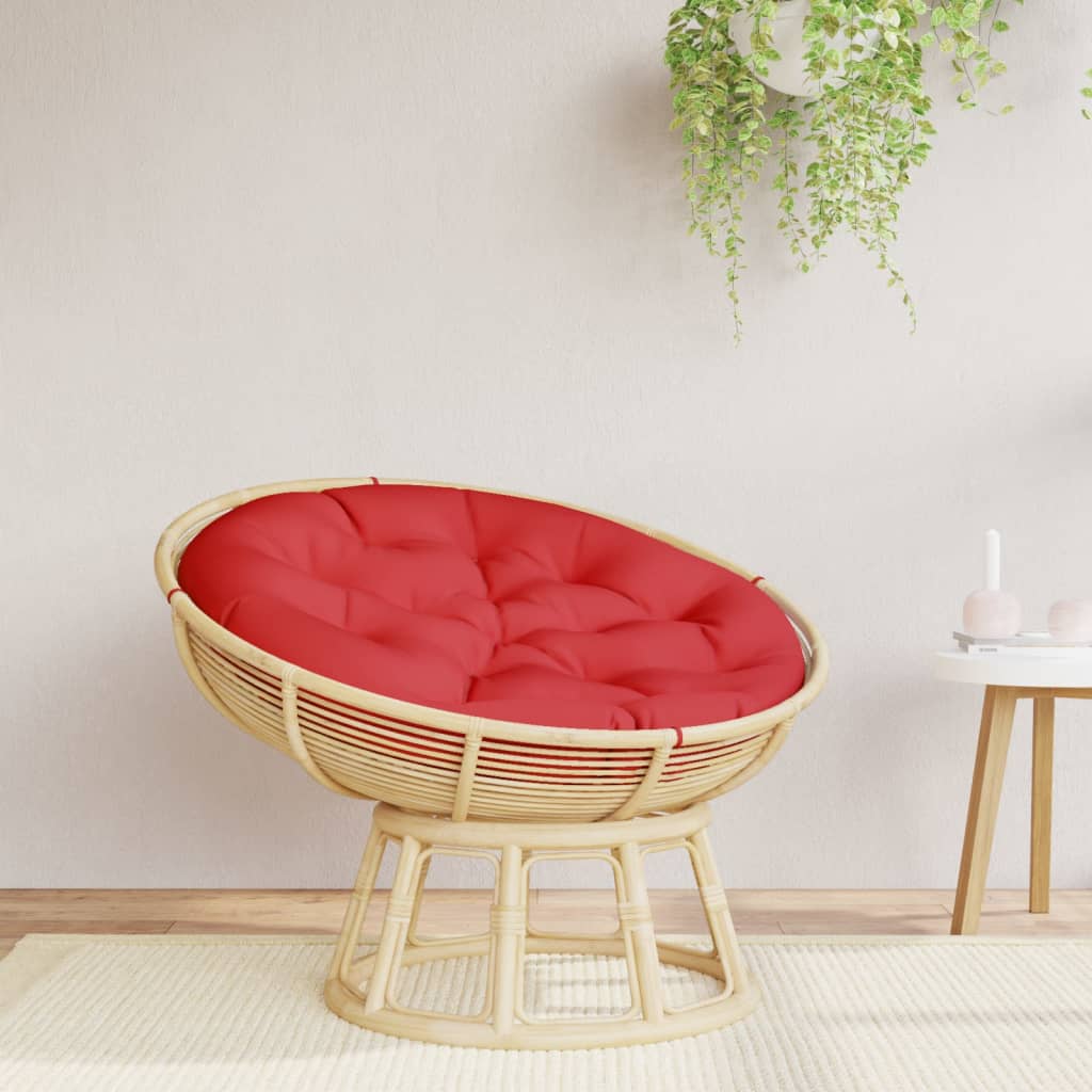 Almofadão redondo ø 100 x11 cm tecido oxford vermelho