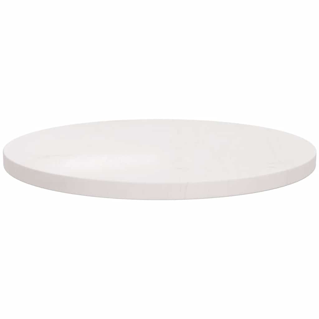 Tampo de mesa pinho maciço ø60x2,5 cm branco