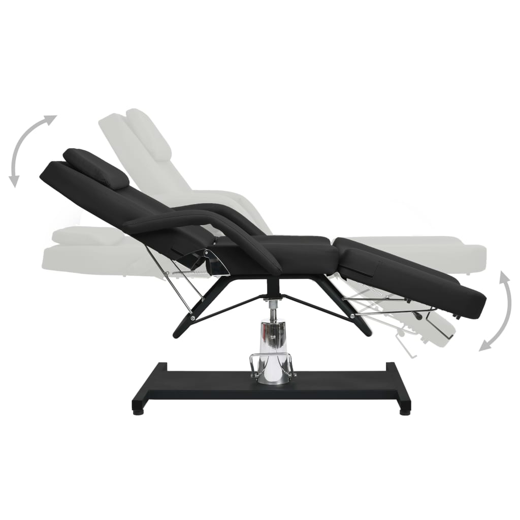 Mesa de massagens 180x62x (87-112) cm preto