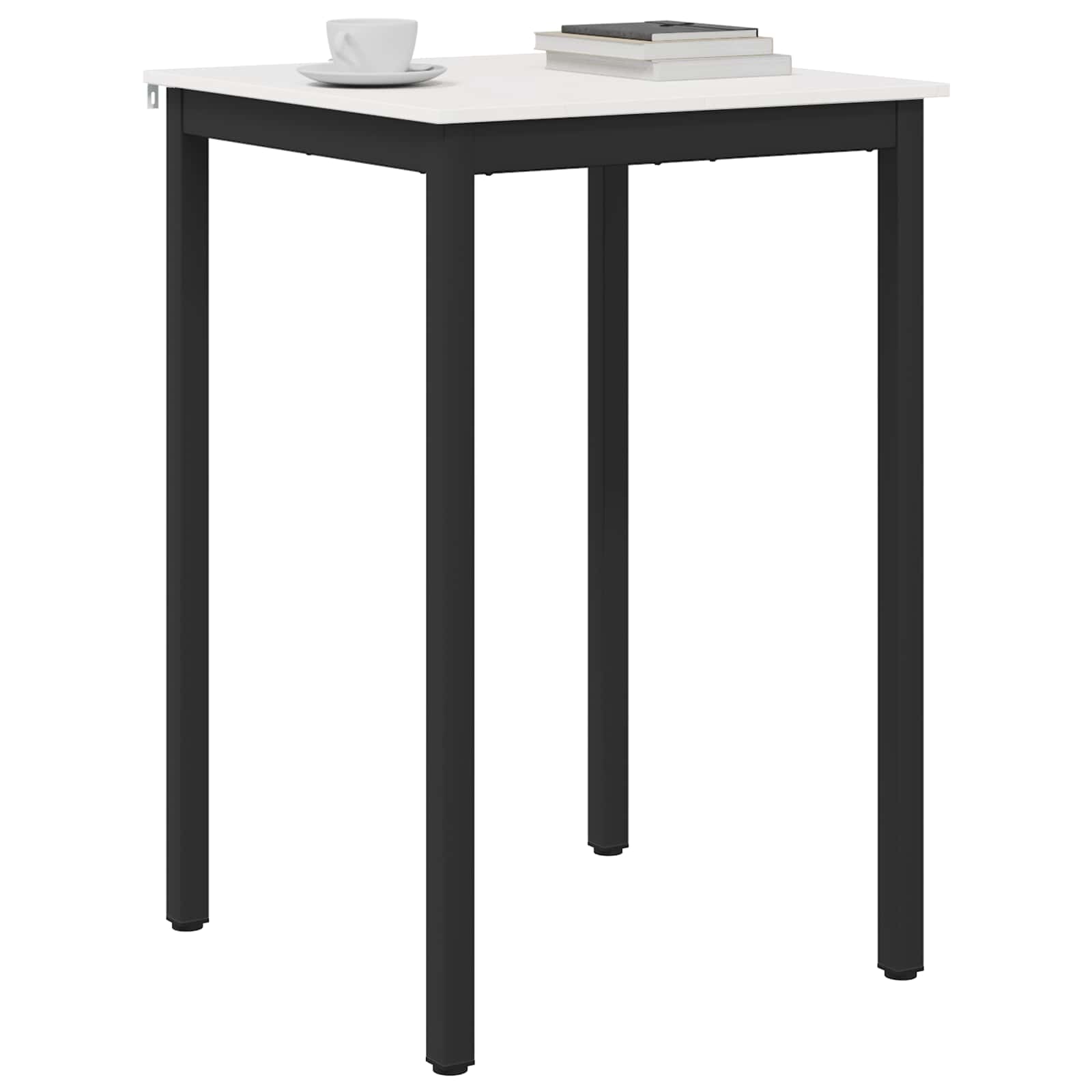 Mesa de bar branco 70 x 70 x 105 cm madeira de pinheiro sólida