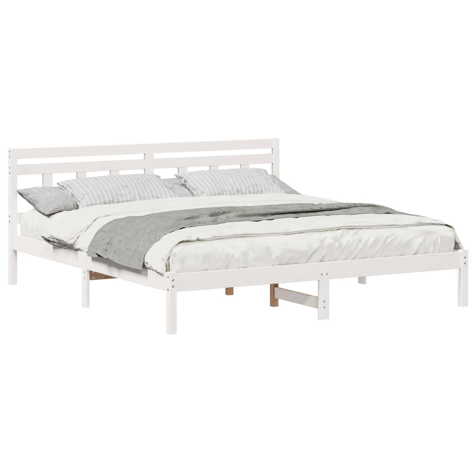 Estrutura da cama branco 200 x 200 cm