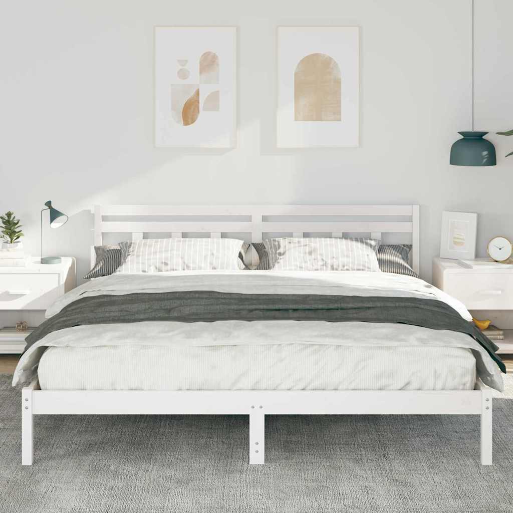 Estrutura da cama branco 200 x 200 cm