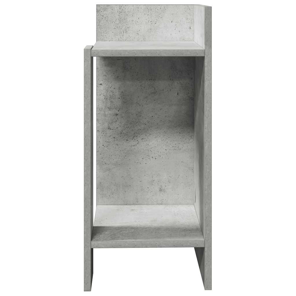 Mesas laterais 2pcs c/ prateleira 110x50x103cm cinzento cimento