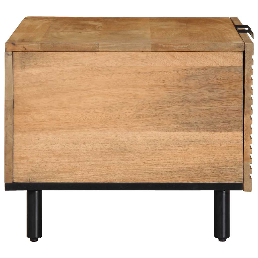 Mesa de centro castanho 80x50x40 cm madeira de mangueira maciça