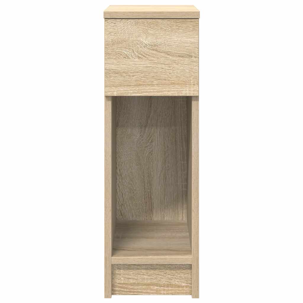 Mesa de cabeceira com gaveta 20x36x60 cm carvalho sonoma