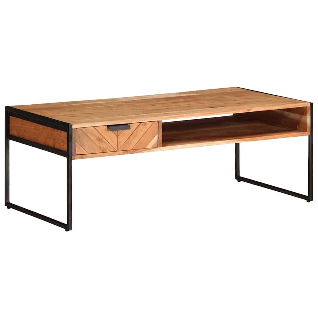 Mesa de centro 110x55x40 cm madeira de acácia maciça