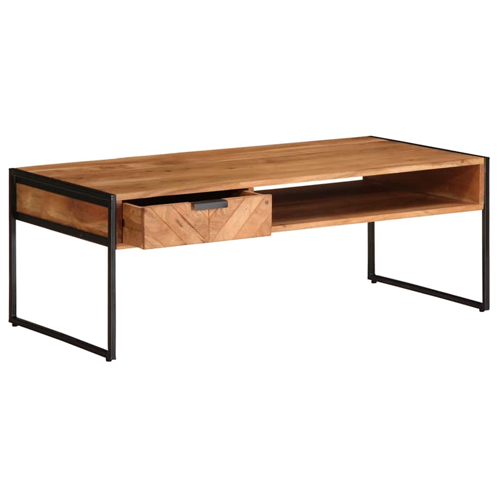 Mesa de centro 110x55x40 cm madeira de acácia maciça