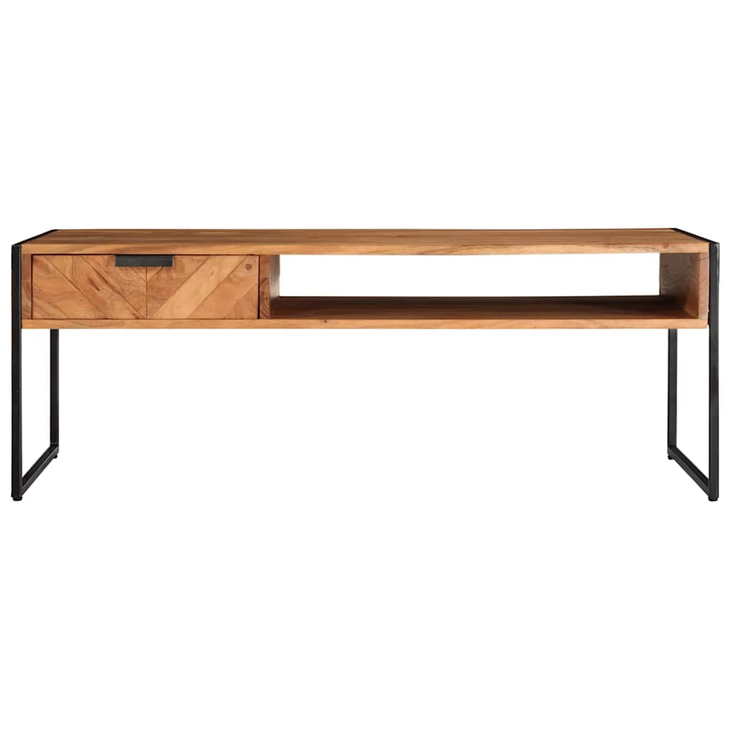 Mesa de centro 110x55x40 cm madeira de acácia maciça