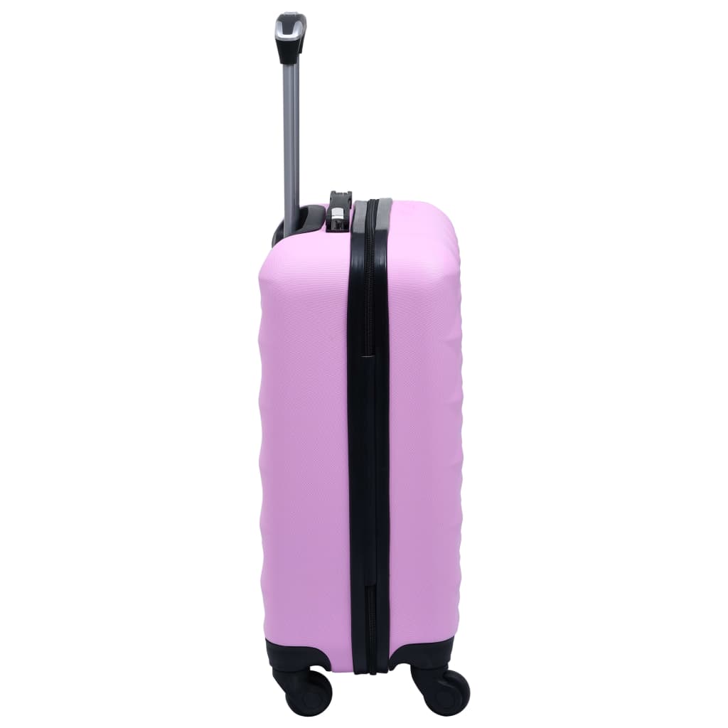 Trólei estojo rígido ABS rosa