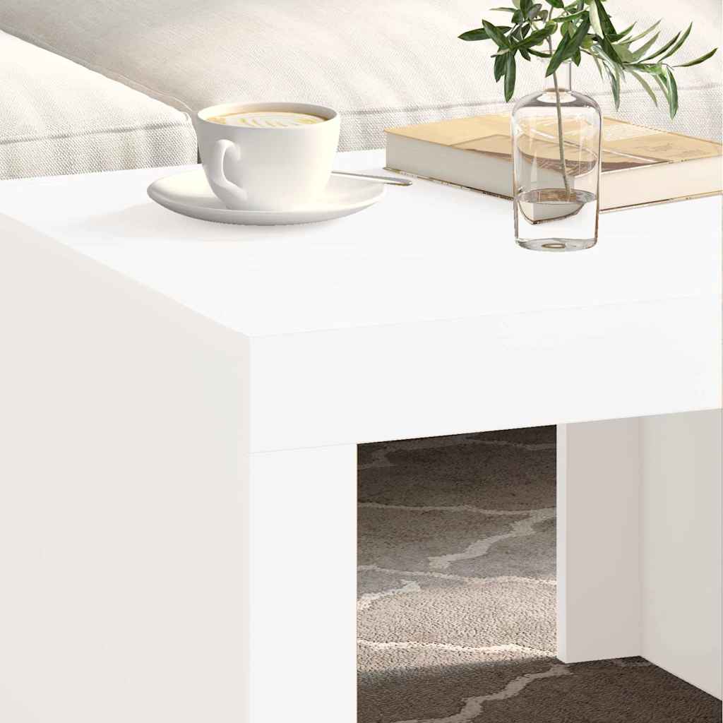 Mesa de centro 50x50x35 cm derivados madeira branco