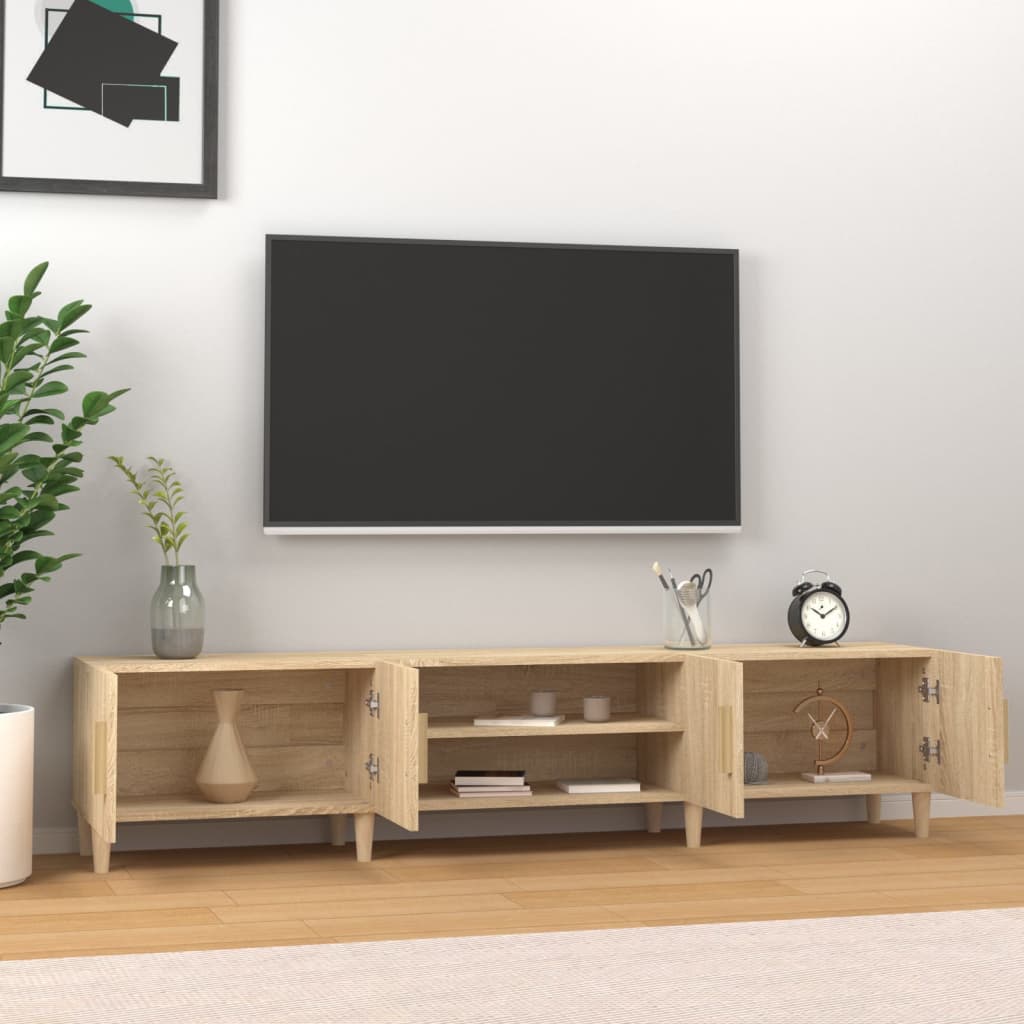 Móvel de TV carvalho sonoma 180x31,5x40 cm madeira engenheirada