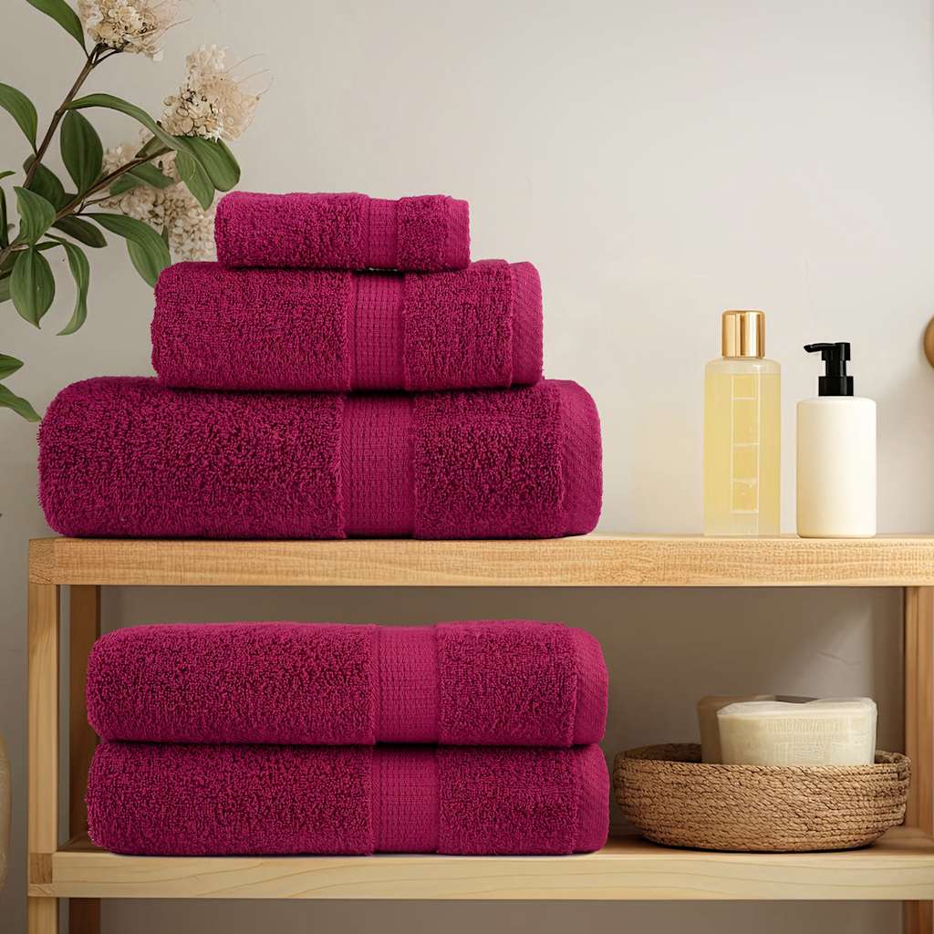 Toalhas premium solund 10 pcs 100x200 cm 600 gsm bordô
