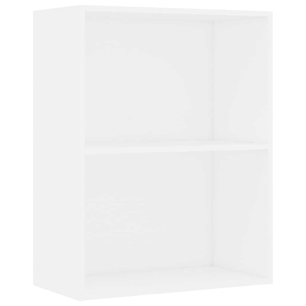 Estante com 2 prateleiras 60x30x76,5 cm contraplacado branco